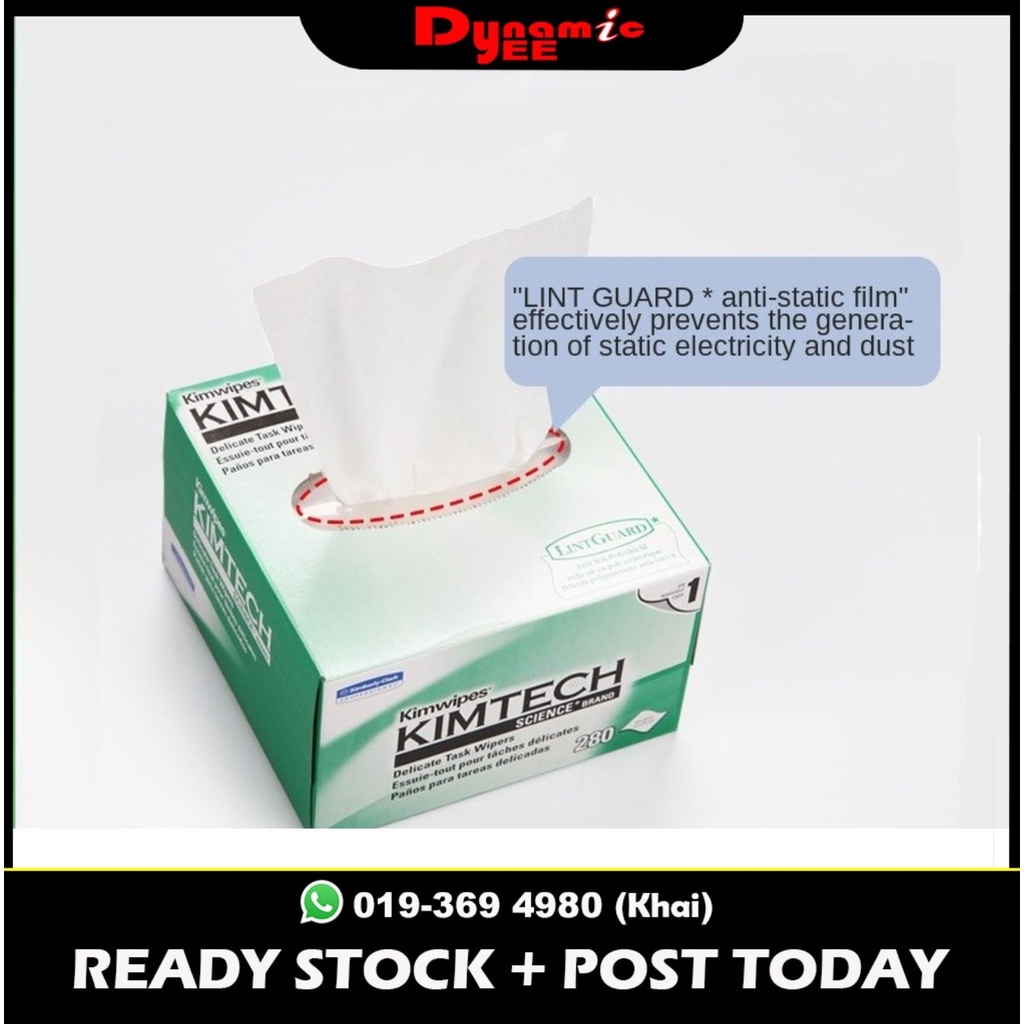 KIMWIPES KIMTECHSCIENCE 280’S Fiber Optic Cleaning Tissue Paper