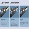 COMPTYCO Optical Wire Stripper Fiber Stripping Pliers Peeling Pliers 2port, 3port VCFS-2 / VCFS-33 / VCFS-3 FS601 - Image 3