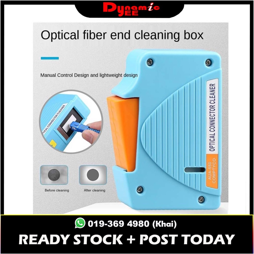 Optical Fiber Cleaning BoxAUA550 Cassette Fiber Optic Jumper End Face