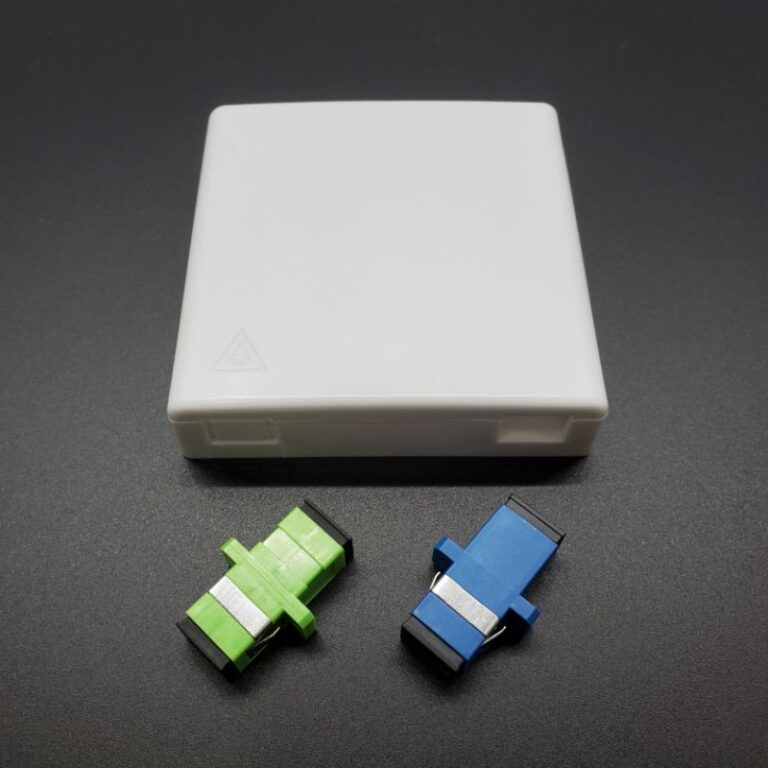 FWS Fiber Wall Socket 1/2/4/8 Ports FTTH Fiber Optic Terminal Box ...