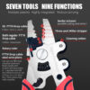 9 In1 Multifunctional Optical Fiber Stripper ZSQ-09 Optic Miller Scissors Wire Pliers FS073 - Image 2