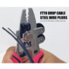 9 In1 Multifunctional Optical Fiber Stripper ZSQ-09 Optic Miller Scissors Wire Pliers FS073 - Image 7