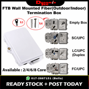 2/4/6/8-port FTB Wall Mounted Fiber Termination Box Full Set FDB201- FDB203