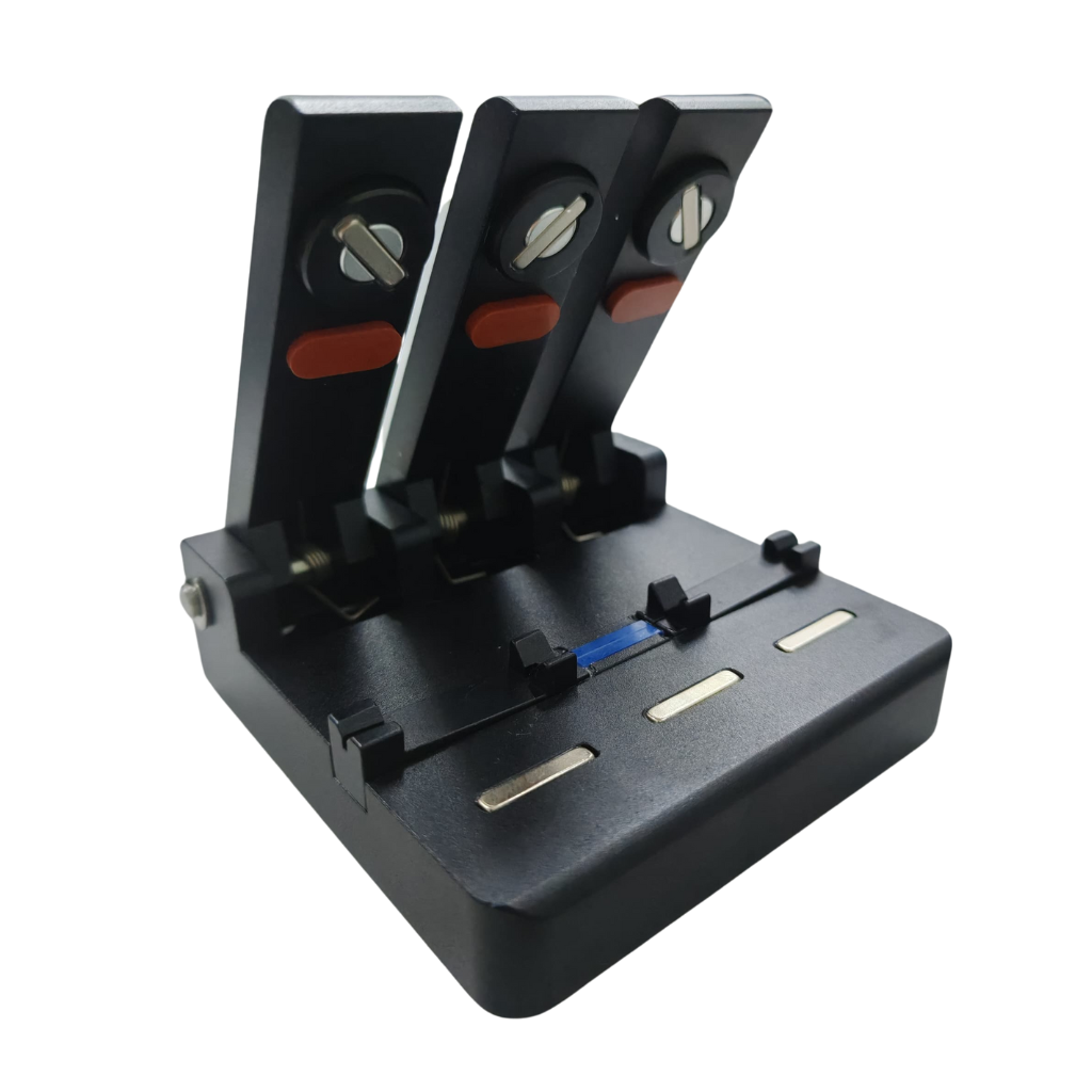 SINGLE CORE OPTICAL FIBER V ALIGNER WITH PRESS PLATE MAGNETIC SWITCH TO ...