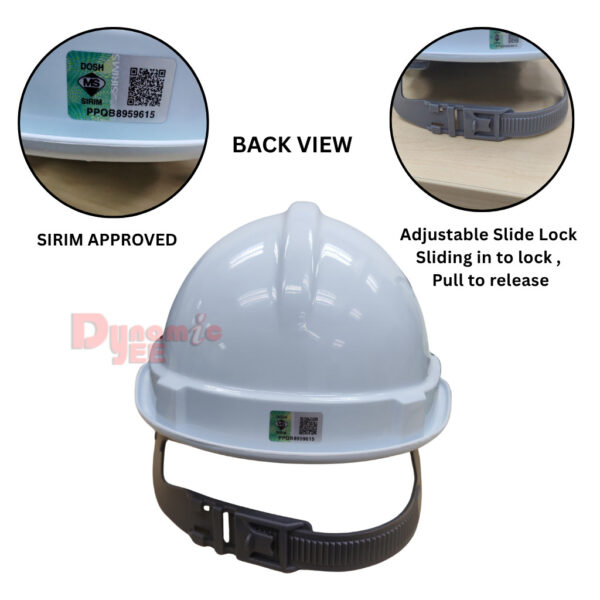 UVEE SAFETY HELMET WITH SLIDE LOCK (SIRIM APPROVED) SH201 - Image 2