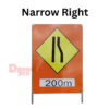 “Road Narrows on Left/Right– 200m” TM SAFETY SIGNAGE TELEKOM SIGNBOARD TMSB101 - Image 6