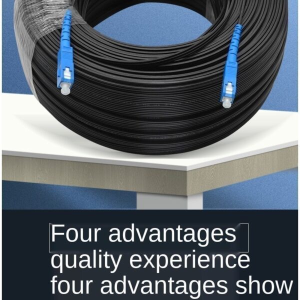 Pre-Connectorized IB BLACK SC/APC-SC/APC Single Mode Amored High strength Drop Fiber Optic Patch Cord GJYXFCH PR301 - Image 4