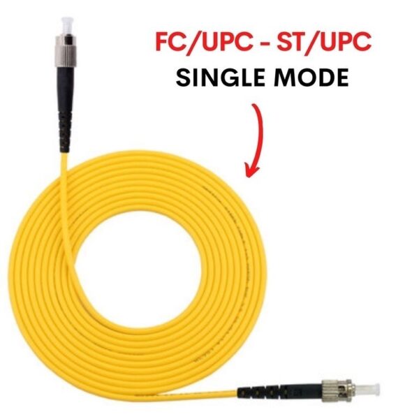 Patch Cord 3.0 FC/UPC-ST/UPC Yellow ( 1m, 2m ,3m ,5m ,10m ) PC401 - Image 2
