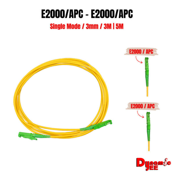 E2K/APC - E2K/APC Simplex Single mode 3.0 Yellow Patch Cord (3m ,5m,) PC502 - Image 2