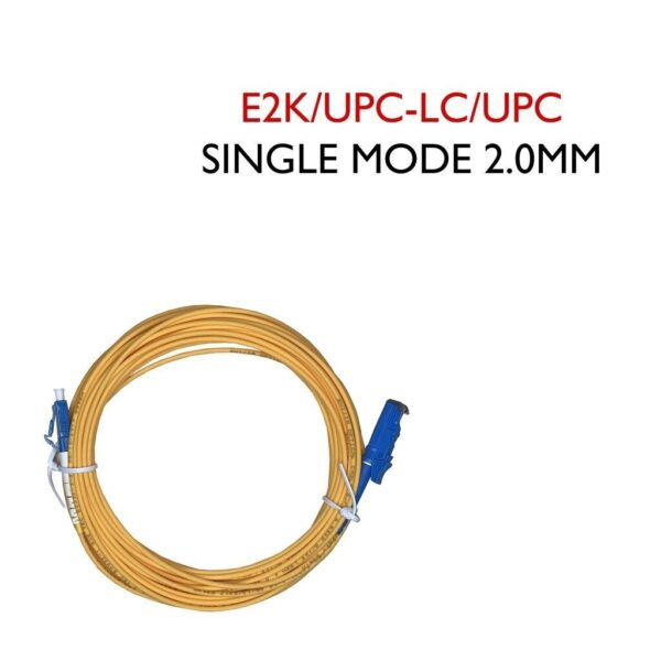 E2K/UPC-LC/UPC 2.0mm Simplex Single mode 3.0 Yellow Patch Cord (3m ,5m, 10m) PC502 - Image 2