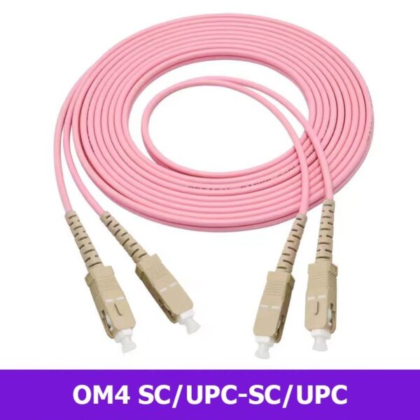 OM4 DUPLEX Multimode Fiber Patch Cord Cable SC/UPC-SC/UPC 2.0mm AQUA (1|2|3|5|10M) PCM201 - Image 2