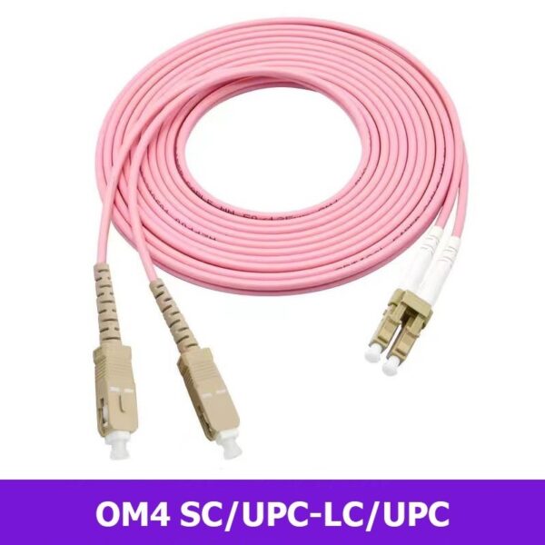 OM4 DUPLEX Multimode Fiber Patch Cord Cable SC/UPC-LC/UPC 2.0mm AQUA (1|2|3|5|10M) PCM201 - Image 2
