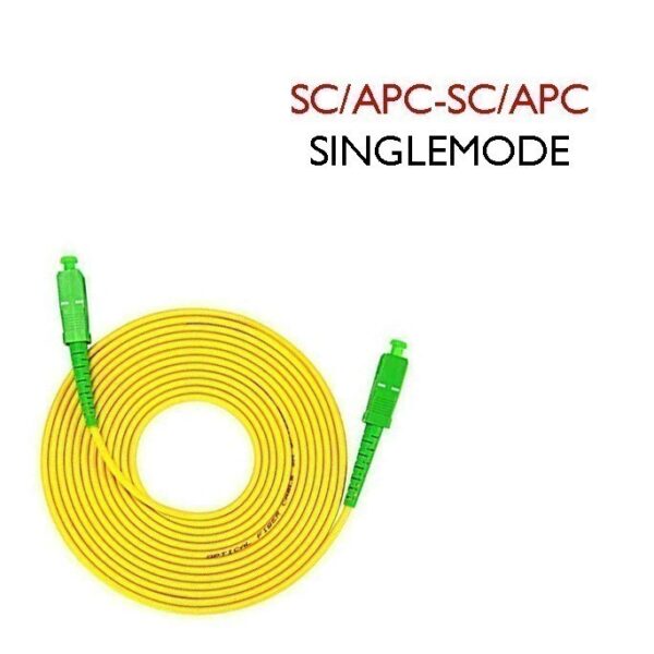 Patch Cord 3.0mm SC/APC-SC/APC Yellow ( 2m, 3m ,5m) PC301 - Image 2