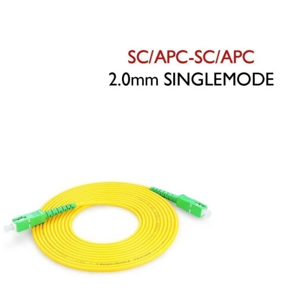 Patch Cord 2.0mm SC/APC-SC/APC Yellow ( 2m, 3m ,5m) PC301 - Image 2