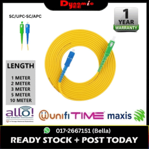 SC/UPC-SC/APC 2.0 3.0 SINGLE MODE SIMPLEX PATCH CORD (1m,2m,3m,5m,10m) PC201