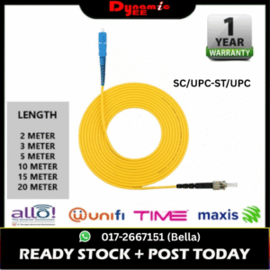 Patch Cord 3.0 SC/UPC-ST/UPC Yellow ( 2m ,3m ,5m ,10m ,15m,20m ) PC401