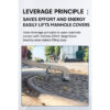 MANHOLE KEY LIFTING HOOK FOR ROUND OR SQUARE MANHOLE MH102 - Image 2