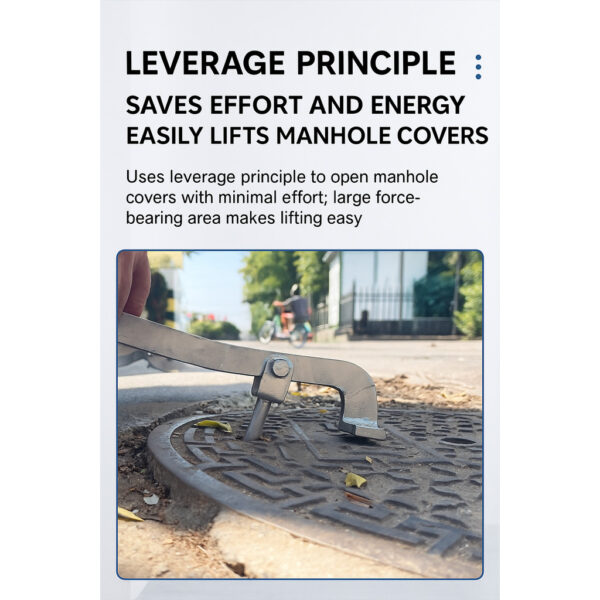 MANHOLE KEY LIFTING HOOK FOR ROUND OR SQUARE MANHOLE MH102 - Image 2