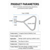 MANHOLE KEY TRIANGLE LIFTING HOOK FOR ROUND OR SQUARE MANHOLE MH202 - Image 3