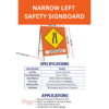 “Road Narrows on Left/Right– 200m” TM SAFETY SIGNAGE TELEKOM SIGNBOARD TMSB101 - Image 3