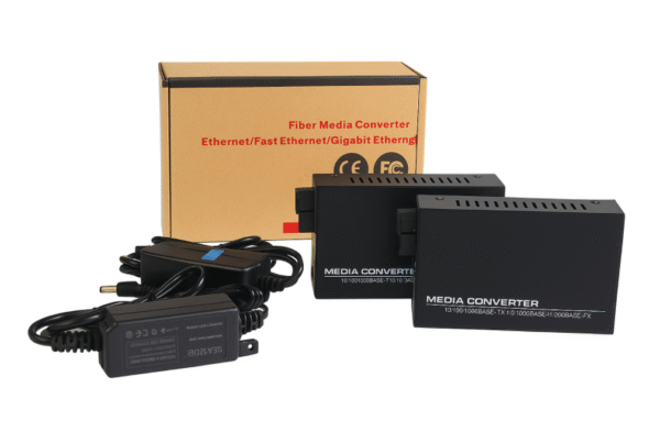 Netlink 1 PAIR Gigabit Single-mode Fiber Media Converter Fiber Optical Transceiver GS-03-AB CON101 - Image 6