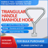 MANHOLE KEY TRIANGLE LIFTING HOOK FOR ROUND OR SQUARE MANHOLE MH202 - Image 4