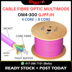 Fiber Optic Cable Multimode OM4-300 GJPFJH | 4/8/12 Core | Indoor Type OFC901