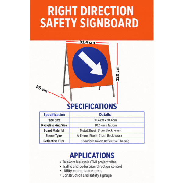 TM SAFETY SIGNAGE TELEKOM SIGNBOARD | PAPAN TANDA TM PROJEK TMSB101 - Image 6