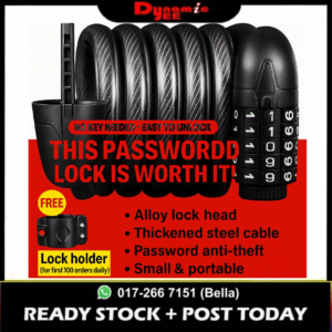 Bicycle Coded Wire Lock Anti-theft  Key Lock And Five Digit Lock Anti-shear Safety Cable Chain Lock - BIKE302