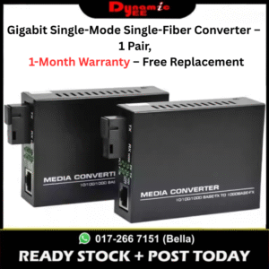 Netlink 1 PAIR Gigabit Single-mode Fiber Media Converter Fiber Optical Transceiver GS-03-AB CON101