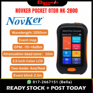 Novker Pocket OTDR NK-2800 Mini Fiber Tester 1550nm 80km | VFL + OPM + OLS | Event Map OT031