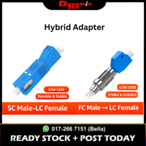 COUPLER Fiber Optic Adapter – SC (Male) – LC (Female) / FC (Male) – LC (Female) Simplex ADC101