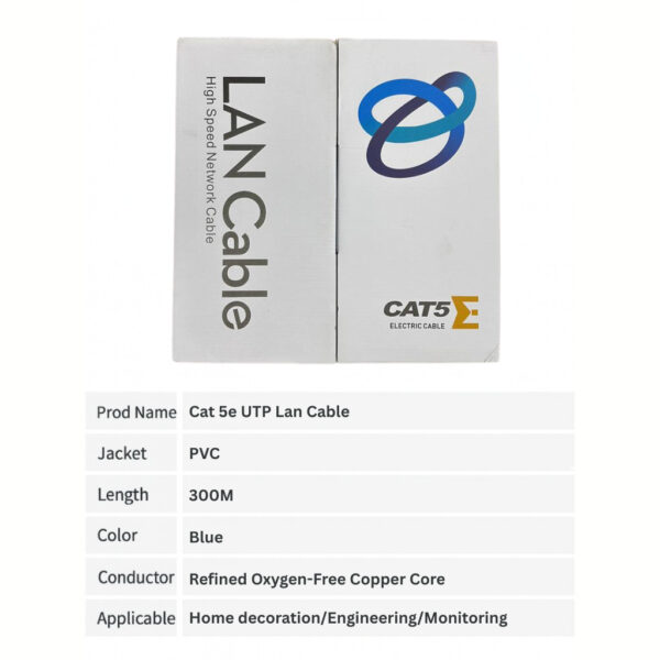 CAT 5e UTP LAN Cable – 4 Pairs, 24AWG, Ethernet Network Cable NC202 - Image 2