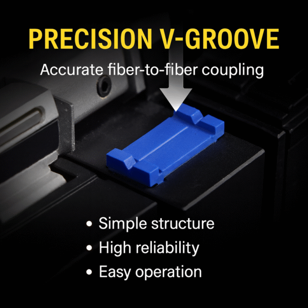 SINGLE CORE OPTICAL FIBER V ALIGNER WITH PRESS PLATE MAGNETIC SWITCH TO TEMPORARY DOCKING ACTIVITY CONNECTOR HIGH FA101 - Image 8