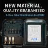 8 Core Optical Fiber Distribution Box ABS Wall Mount FTTH Fiber Distribution Box / Fiber Splitter Box FDB501 - Image 4