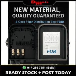 8 Core Optical Fiber Distribution Box ABS Wall Mount FTTH Fiber Distribution Box / Fiber Splitter Box FDB501