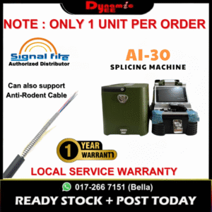 AUTHORIZED DISTRIBUTOR SIGNALFIRE AI-30 FIBER OPTIC MACHINE | OPTICAL FIBER FUSION SPLICER FULLY AUTOMATIC SM107