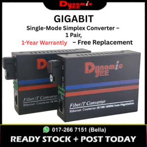 DEE 20KM GIGABIT SINGLE MODE FIBER MEDIA CONVERTER FIBER OPTICAL TRANSCEIVER MS-03-A & GS-03-B 1 PAIR CON104