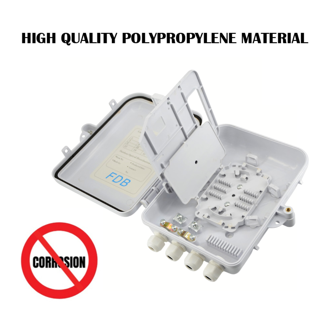12 Core Outdoor High Quality Polypropylene Material Fiber Distribution Box - FDB301 - Image 3