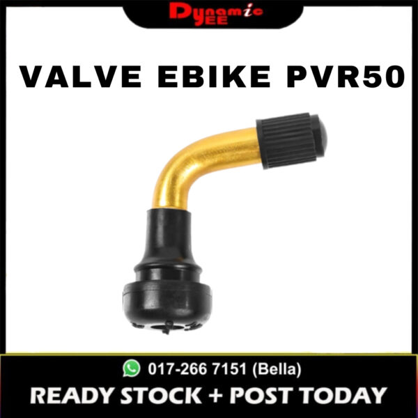 E-Bike Head Valve Tube Tubeless 14×2.50 (PVR50 Bent Valve) BIKE302