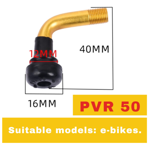 E-Bike Head Valve Tube Tubeless 14×2.50 (PVR50 Bent Valve) BIKE302 - Image 4