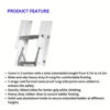 EVERLAS ETDR HEAVY DUTY TRIPLE EXTENSION LADDER LD904 - Image 2