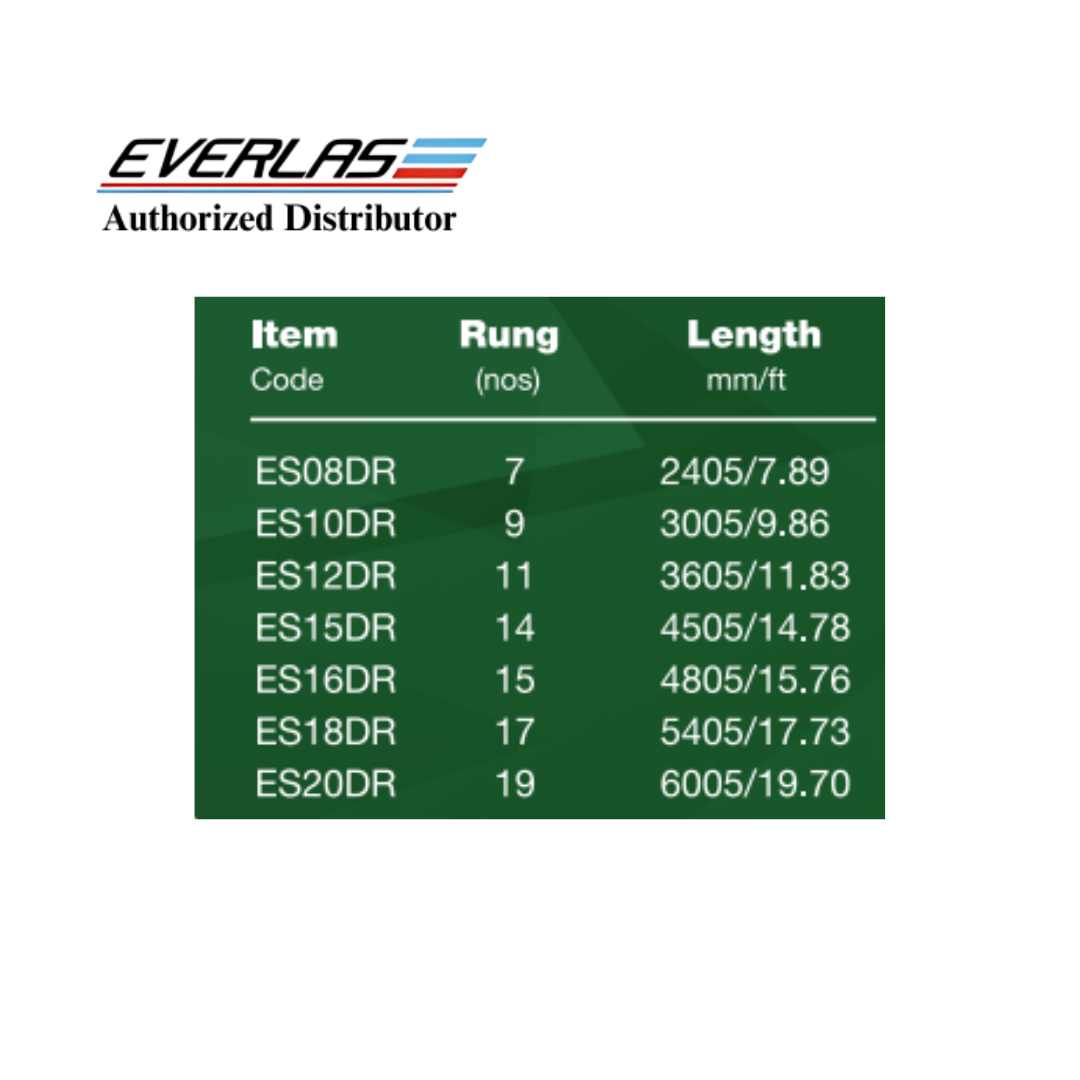 EVERLAS ESDR HEAVY DUTY SINGLE POLE LADDER ES08DR | ES10DR | ES12DR - LD902 - Image 3