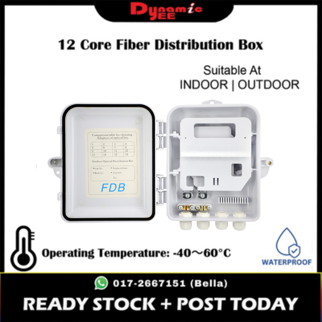 12 Core Outdoor High Quality Polypropylene Material Fiber Distribution Box - FDB301