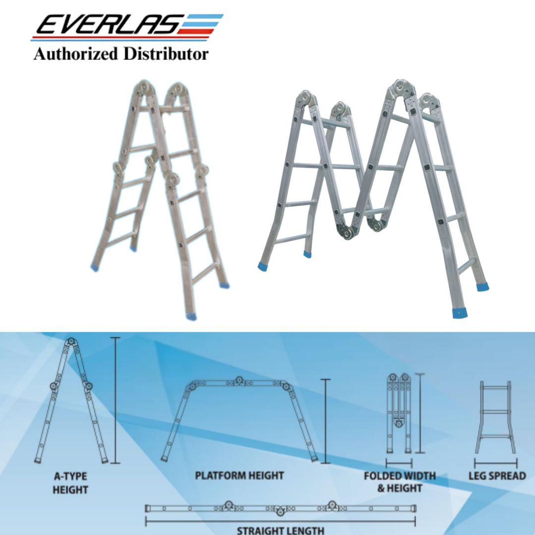EVERLAS MPL MULTI-PURPOSE LADDER STANDARD MPL08 | MPL10 | MPL12 | MPL14 | MPL16 | MPL18 | MPL20 - LD802 - Image 2