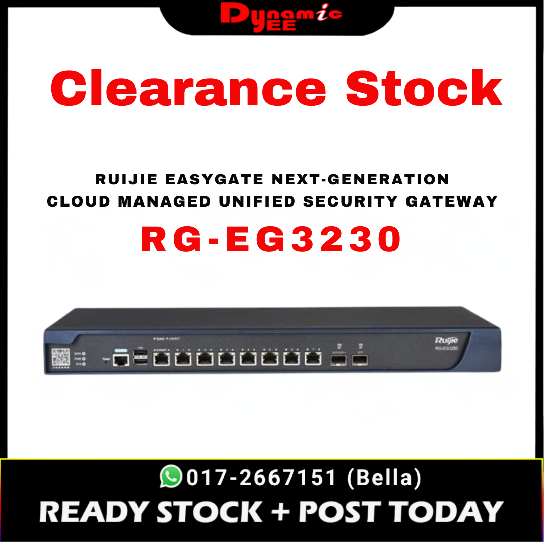 RUIJIE EASYGATE NEXT-GENERATION CLOUD MANAGED UNIFIED SECURITY GATEWAY EG3230
