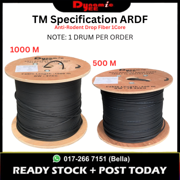 TM Specification ARDF - Anti-Rodent Drop Fiber 1Core (PER DRUM) AR101