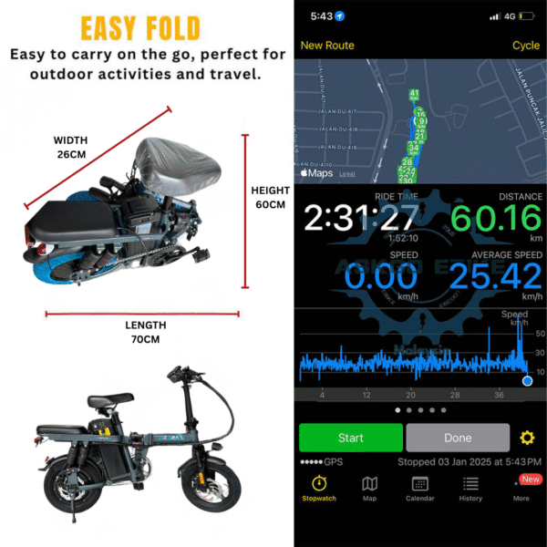 ASKGO Electric Bicycle F12 EXPORT QUALITY! BIKE301 - Image 8