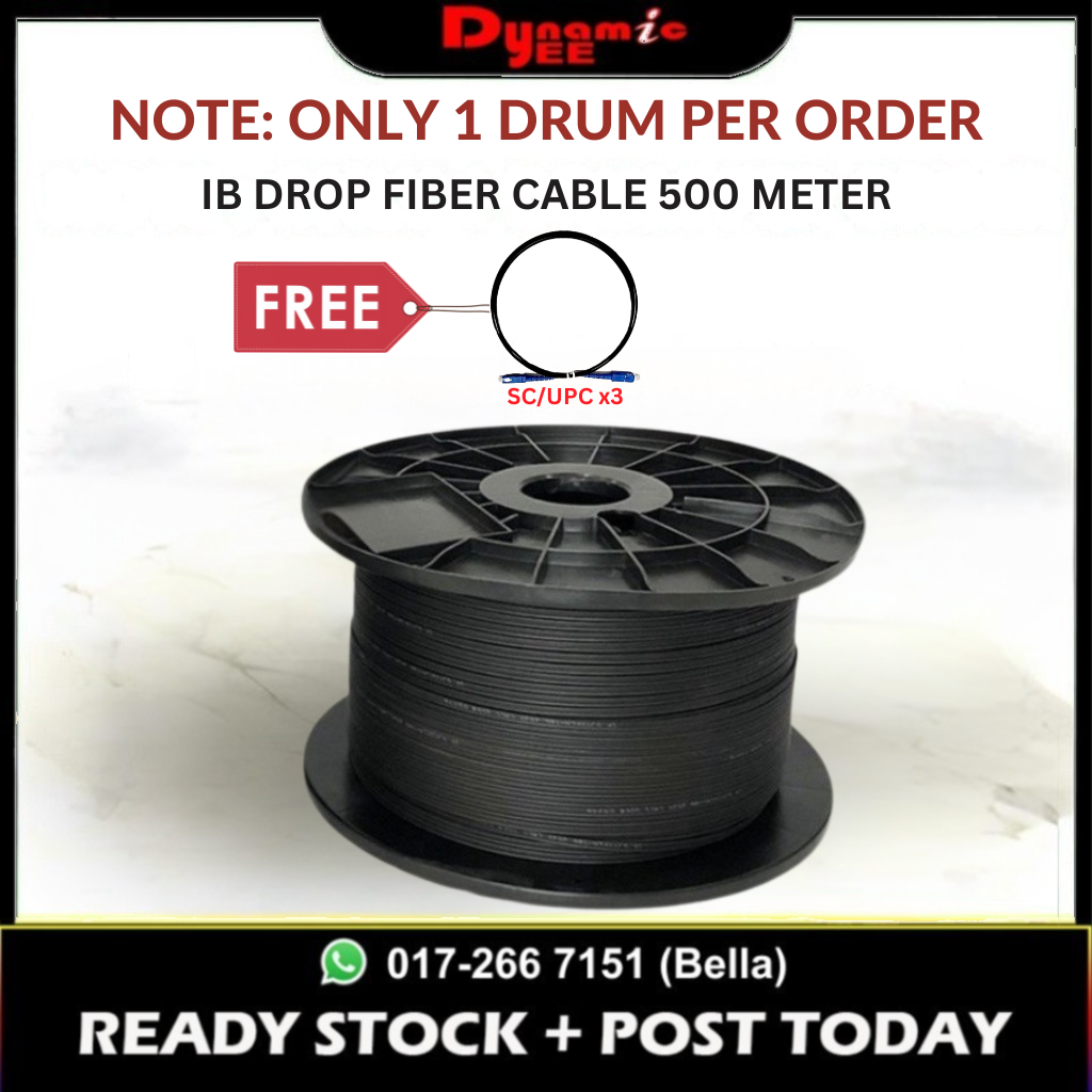 FTTH Outdoor IB Drop Fiber (KFRP Type ) Cable 1Core 500m GJYXFCH-1B6a2 G657A2 IB301