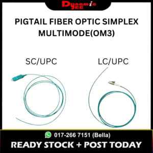 PIGTAIL FIBER OPTIC SIMPLEX MULTIMODE(OM3) SC/UPC | LC/UPC 0.9MM -1.5M PT40